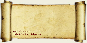 Isidor Jakovljević vizit kartica